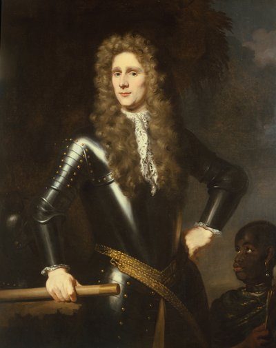 Col. Rupert Bridges with His Servant by Nicolaes Maes