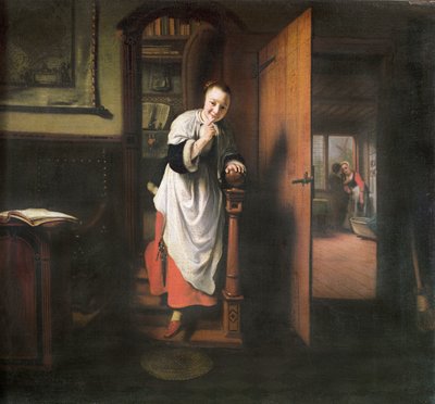 Lovers with a Woman Listening by Nicolaes Maes