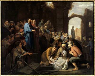 Resurrection of Lazarus by Nicolaes Moeyaert