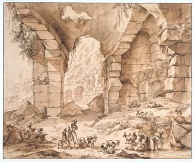 View of the Ruins of the Colosseum by Nicolaes Pietersz Berchem