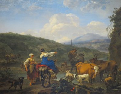 Cattle at a Watering Place by Nicolaes Pieterszoon Berchem