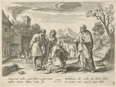 Elisha Helps a Poor Widow (History of Elisha) by Nicolaes Ryckmans