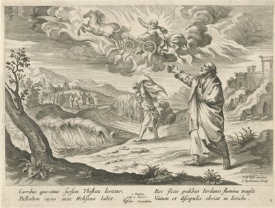 Elisha Sees the Ascension of Elijah, History of Elisha (series title) by Nicolaes Ryckmans