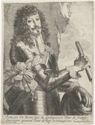 Portrait of François de Bonne-Lesdiguières-de Créquy by Nicolaes Van Helt Stockade