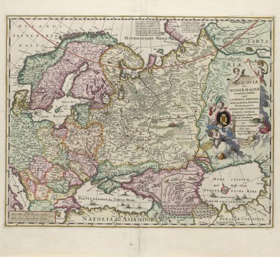 Map of Russia, Second Half of the 17th Century by Nicolaes Visscher