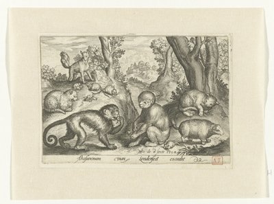 Monkeys, Cats, and Mice by Nicolaes de Bruyn