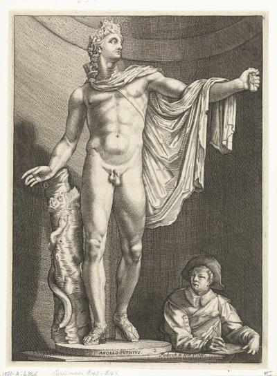 Apollo Belvedere (Three Antique Statues in Rome after Goltzius) by Nicolaes de Bruyn