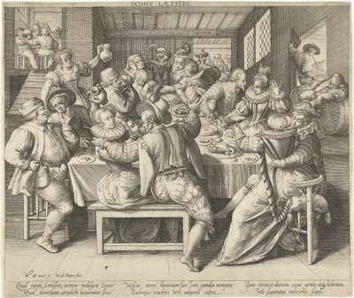 A House Full of Festivity by Nicolaes de Bruyn