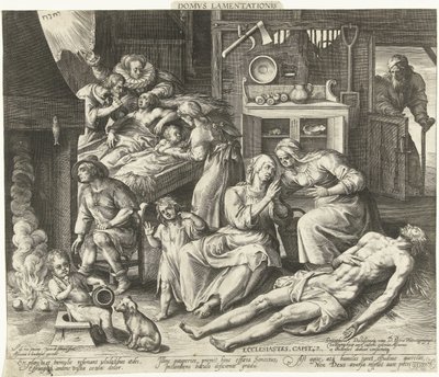 A House Full of Mourning by Nicolaes de Bruyn