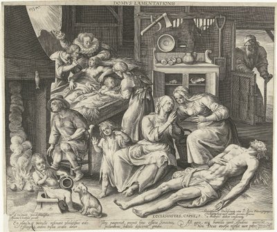A House Full of Mourning, Domus Lamentationis by Nicolaes de Bruyn