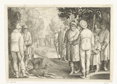 Joseph Sold by His Brothers to Merchants at the Well (Story of Joseph) by Nicolaes de Bruyn