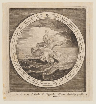 Second Day: The Division of the Waters, from The Creation to the Expulsion from Paradise by Nicolaes de Bruyn