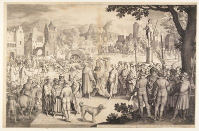 Shadrach, Meshach, and Abednego in the Burning Stove by Nicolaes de Bruyn