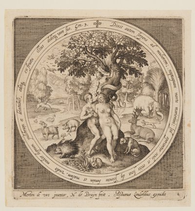 The Temptation of Eve, from The Creation to the Expulsion from Paradise by Nicolaes de Bruyn