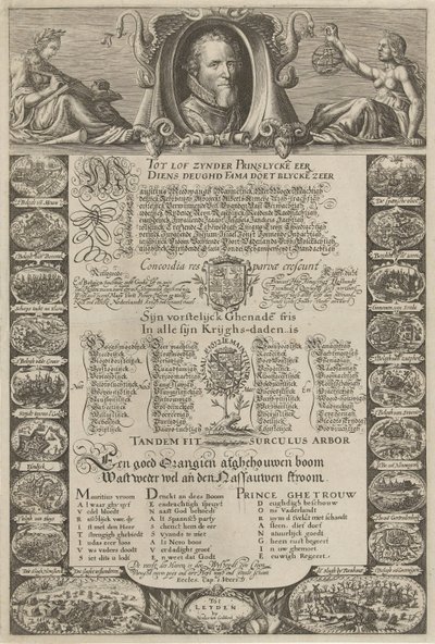 Allegorical Portrait in Honor of Prince Maurice, 1612 by Nicolaes van Geelkercken