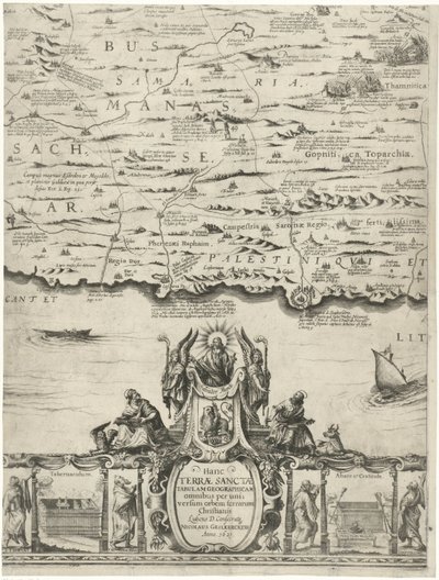 Map of Palestine by Nicolaes van Geelkercken