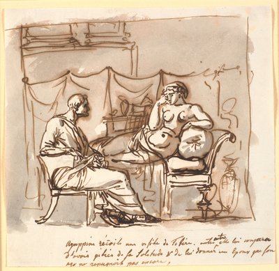 Agrippina Begs Tiberius to Give Her a Husband by Nicolai Abildgaard