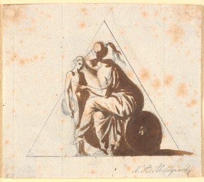 Athena with a Young Man by Nicolai Abildgaard