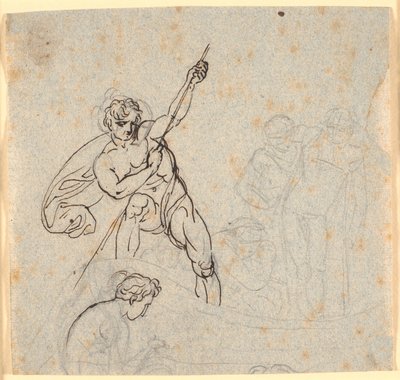Boat with Man and Four Other Figures by Nicolai Abildgaard