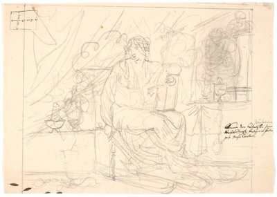 The Catholic or the Protestant Religion. A Seated Female Figure by Nicolai Abildgaard