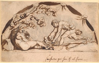 The Shepherd Faustulus Finds Romulus and Remus by Nicolai Abildgaard
