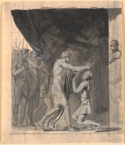 Niels Klim Crowned Emperor in Qvarma by Nicolai Abildgaard