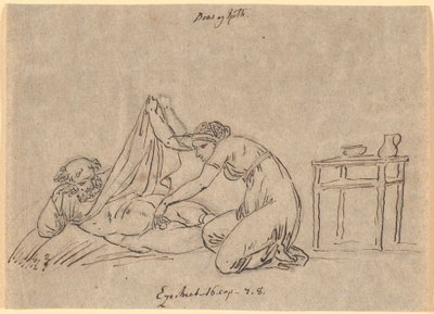 Ruth Caressing Boaz by Nicolai Abildgaard
