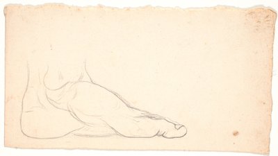 Sketch of Foot Seen from the Side. Heel to the Left. by Nicolai Abildgaard