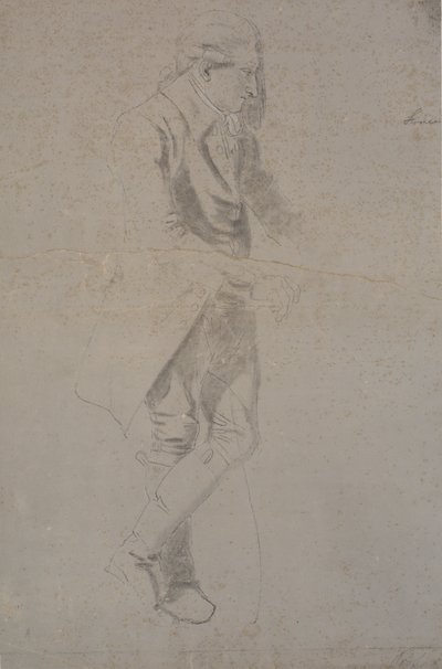 Standing Gentleman in Costume from ca. 1770. Struensee? by Nicolai Abildgaard