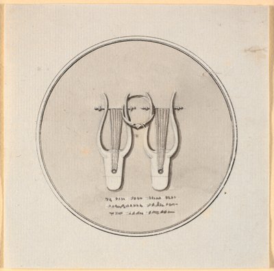 Two Lyres Held Together by a Ring by Nicolai Abildgaard