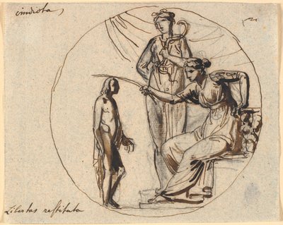 Draft for Three Figures for the Liberation Relief on the Freedom Monument by Nicolai Abildgaard