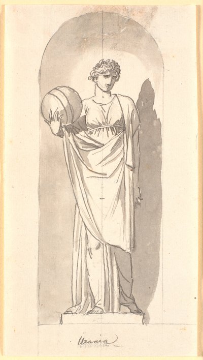 Urania as a Statue in a Niche by Nicolai Abildgaard