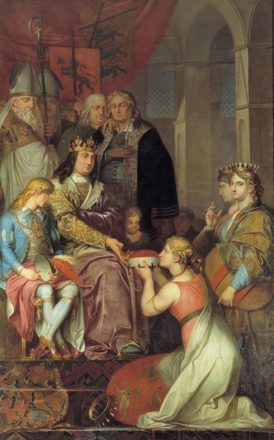Christian I Proclaiming Holstein a Duchy in 1474 by Nicolai Abraham Abildgaard