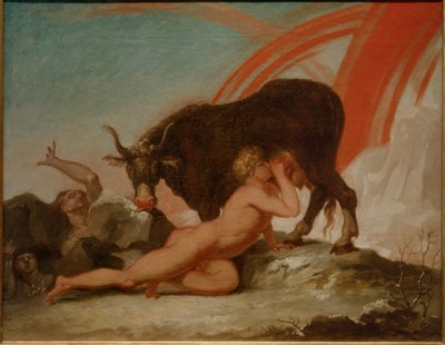 Ymir being nursed by the cow Audhumbla by Nicolai Abraham Abildgaard