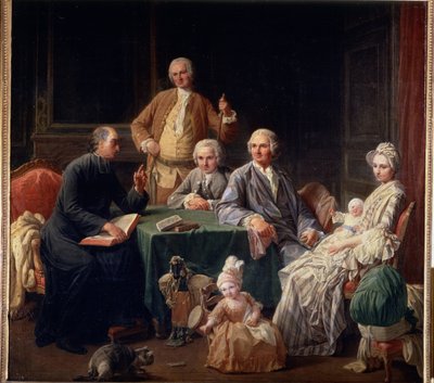 Portrait of the Leroy Family by Nicolas Bernard Lepicie