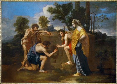 Arcadian Shepherds by Nicolas (attr.to) Poussin