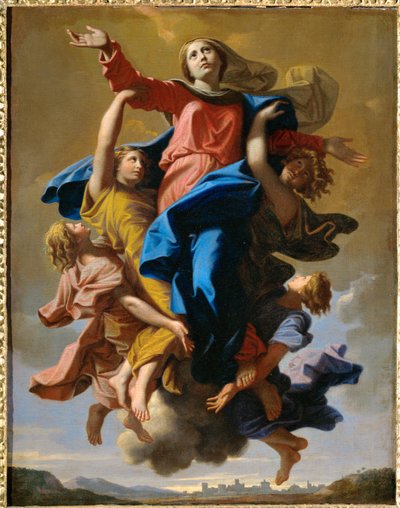 The Assumption of the Virgin by Nicolas (attr.to) Poussin