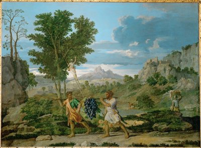 Autumn, or the Grapes Brought from the Promised Land by Nicolas (attr.to) Poussin