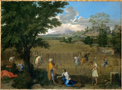 Summer, or Ruth and Boaz by Nicolas (attr.to) Poussin