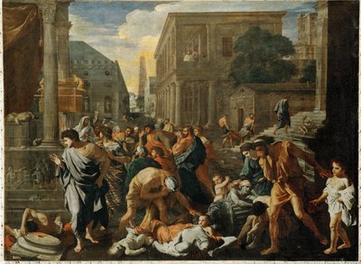 The Plague in Ashdod or the Miracle of the Ark by Nicolas (attr.to) Poussin