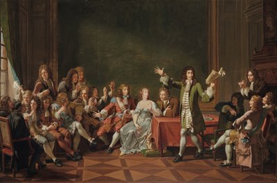 Molière Reading Tartuffe at the Home of Ninon de Lenclos by Nicolas Andre Monsiau