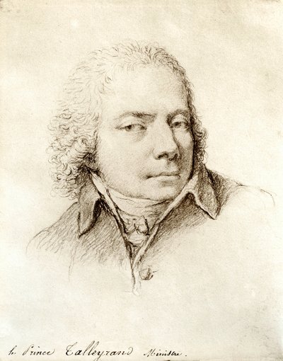 Portrait of Charles Maurice de Talleyrand Perigord by Nicolas Andre Monsiau