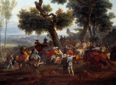 War of Religions: The Meeting of the King of France Henri IV and Sully after the Battle of Ivry in 1590 by Nicolas Antoine Taunay