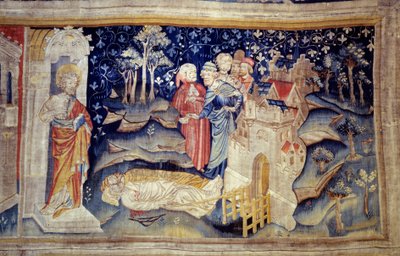 Hanging of Revelation (1373 -1383), n. 30: the Dead on the ground. Tapestry by Nicolas Bataille by Nicolas Bataille
