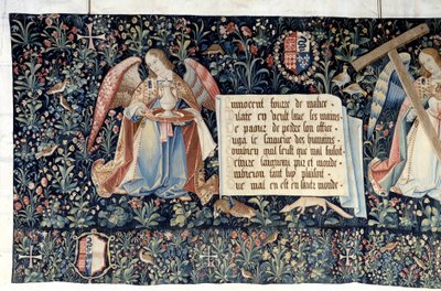 Hanging of the Revelation: Angels Carrying Instruments of the Passion by Nicolas Bataille
