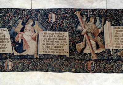 Hanging of the Revelation: Angels Carrying Instruments of the Passion by Nicolas Bataille