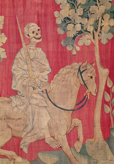 The Livid Horse and Death, from the Apocalypse Tapestry of Angers, 1373-87 by Nicolas Bataille