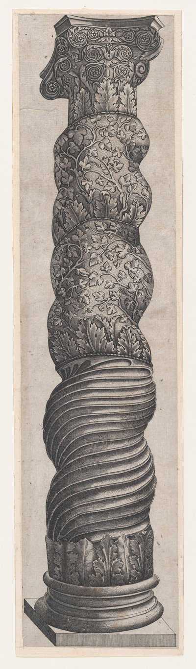 Speculum Romanae Magnificentiae: Grotesque Winding Column in St. Peter