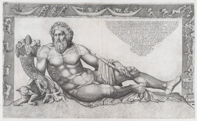 Speculum Romanae Magnificentiae: The Tiber by Nicolas Beatrizet