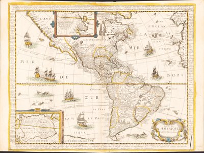 Map of America - Corrected and Enlarged by Nicolas Berey